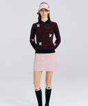 Women's Logo Embo A Line Skirt - Light Pink