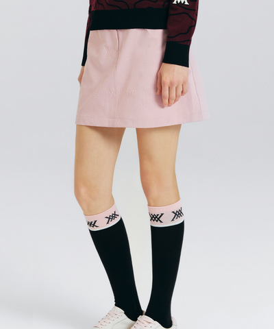 Women's Logo Embo A Line Skirt - Light Pink