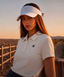 Women's Wave Textured Transition Short Sleeve T-Shirts - Cream