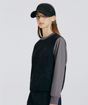 Women's Camo Pattern Layered T-Shirt - Black