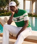 Men's Abstract Color Block Sweater - Green