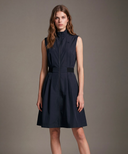 Women's Sleeveless Open One Piece - Navy