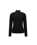 Women's Mock Neck Cooling Sleeve T-Shirt - Black