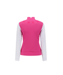 Women's Mock Neck Cooling Sleeve T-Shirt - Hot Pink