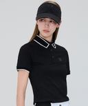Women's Logo Point Short T-Shirt - Black
