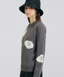 Women's Brush Logo Sweater - Dark Grey