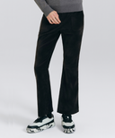 Women's Corduroy Boot Cut Pants - Dark Grey