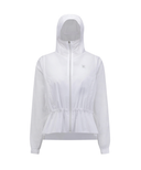 Women's Mid Length Hooded Jacket - White