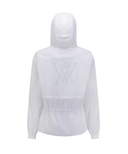 Women's Mid Length Hooded Jacket - White