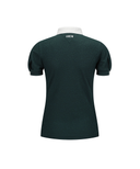 Women's Back Zip T - Shirt - Dark Green