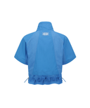 Women's Essential Short Sleeve Pleats Jacket - Blue