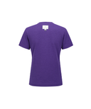 Women's Solid Round Short Sleeve T-Shirt - Purple