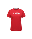 Women's Solid Round Short Sleeve T-Shirt - Red