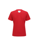 Women's Solid Round Short Sleeve T-Shirt - Red