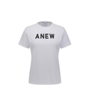 Women's Solid Round Short Sleeve T-Shirt-White