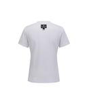 Women's Solid Round Short Sleeve T-Shirt-White