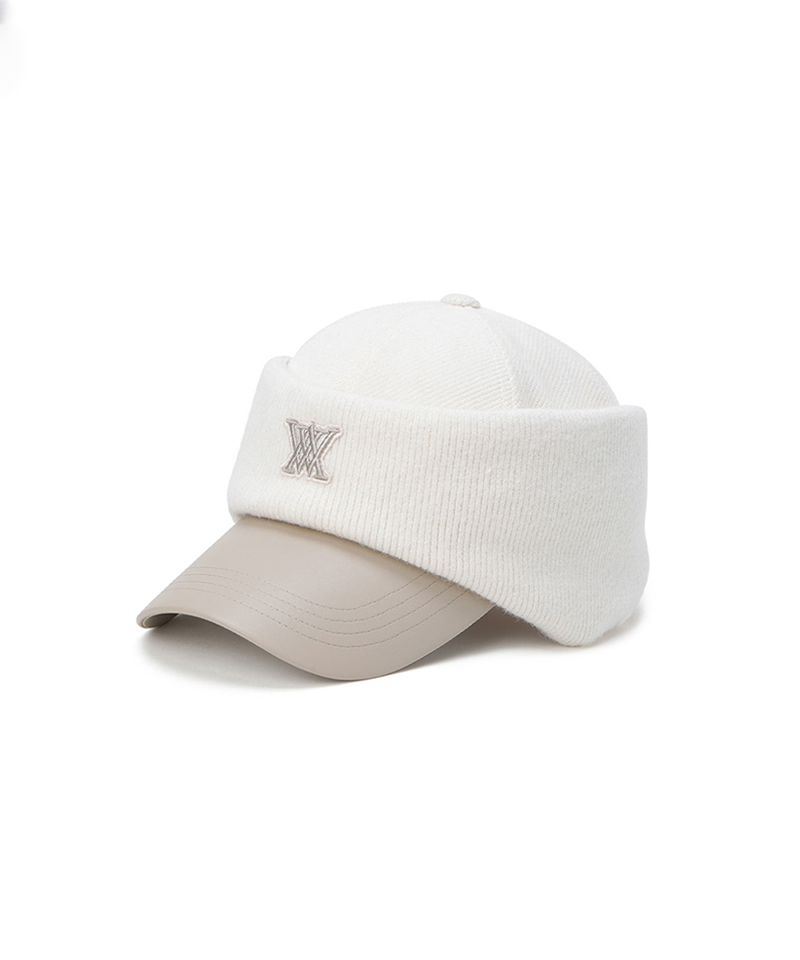 Unisex Knit Band Ballcap - Cream