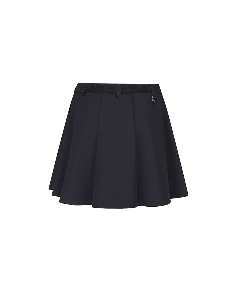 Women's Bubble Flare Skirt -  Black