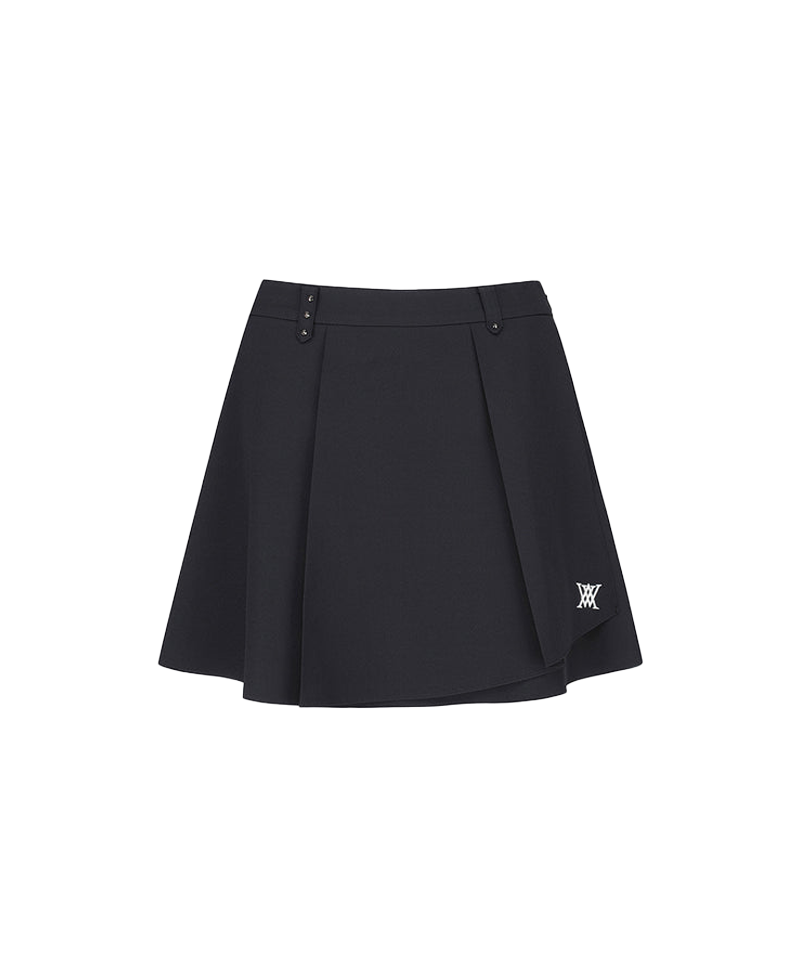 Women's Bubble Flare Skirt -  Black