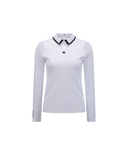 [Signature] Women's Mesh Hybrid Long T-Shirt - White