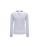 [Signature] Women's Mesh Hybrid Long T-Shirt - White