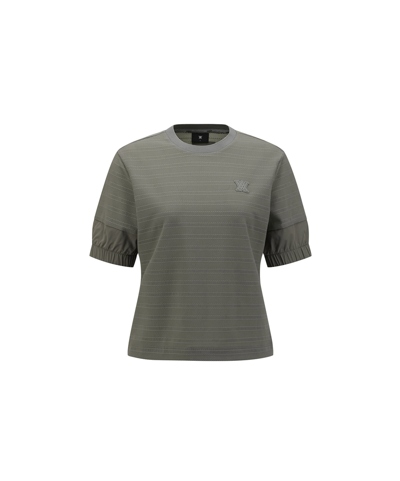 Women's Volume Round T-Shirt - Khaki