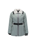 Women's Knit Detachable Medium Length Down JK - Mint