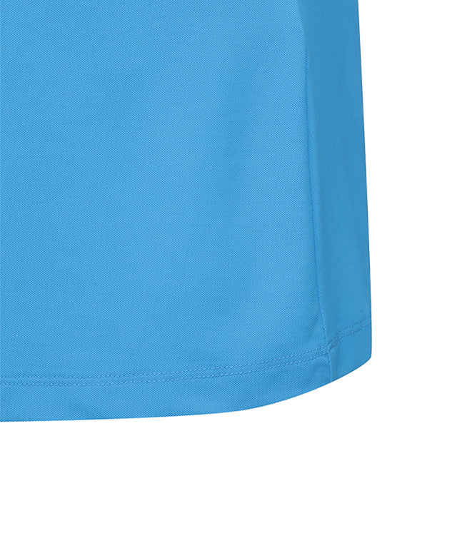 [Season End] Women's Sleeve Logo Point Short T-Shirt - Blue