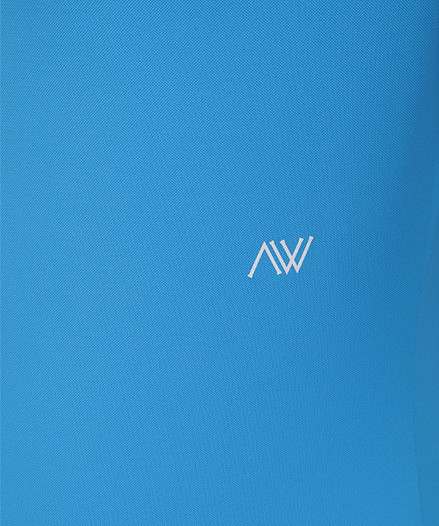 [Season End] Women's Sleeve Logo Point Short T-Shirt - Blue