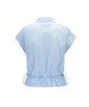 Women's Wide Fit Point Vest - Sky Blue