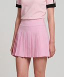 Women's Asymmetry Pleated Golf Skirt - Light Pink