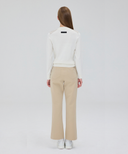 Women's Boot Cut Pants - Beige