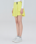 Women's Over Pleated Half Pants - Yellow