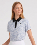 Women's Paisley Mesh T-Shirt - Blue