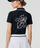 Women's Rope Logo T-Shirt - Navy