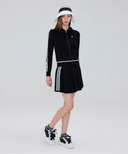 Women's Set UP Athleisure Knit Skirt - Black