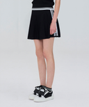 Women's Set UP Athleisure Knit Skirt - Black