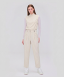 Women's Tapered Zip Point Pants - Beige