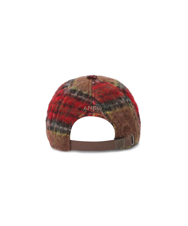 Check Ball Cap - Red