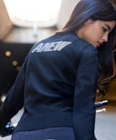 Women's Round Knit Cardigan - Black