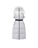 Women's Long Length Down Vest - Ivory