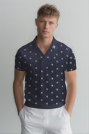 GG Men's Monogram Short Sleeve T-Shirt - Navy