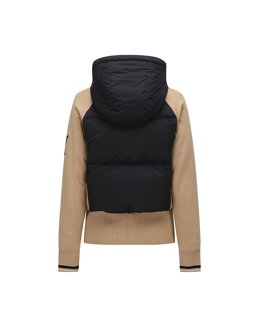 Women's Hybrid Hoodie Jacket - Beige