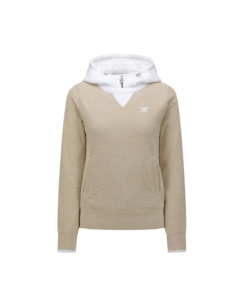 Women's Hoodie Sweater - Beige
