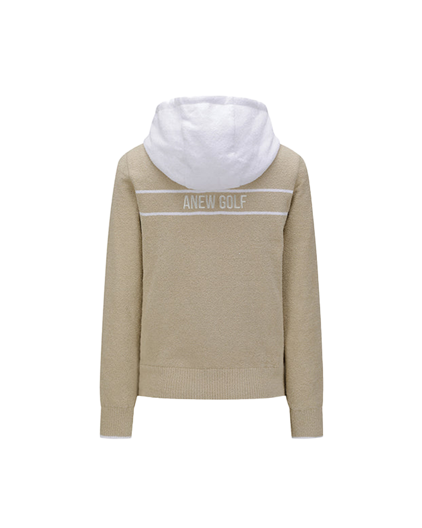 Women's Hoodie Sweater - Beige
