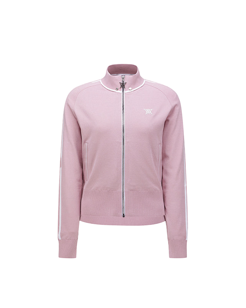 Women's High Neck Zip - Pink