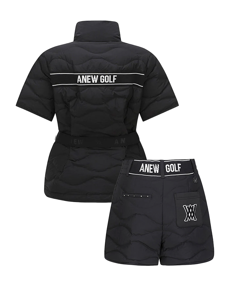 [Set] Women's Tube Down(Jacket, Shorts) / Black
