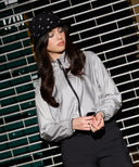 Women's Metallic Jacket - Silver