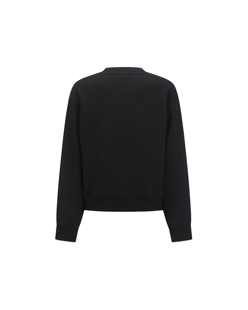 Women's Logo Point Sweatshirt - Black