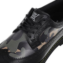 [Legacy Sale] Women's Camo Wing-Tip Brog Shoes - Black